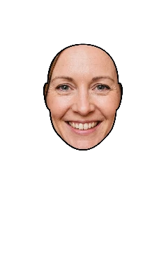 Mum as a reindeer character with her own smiling face
