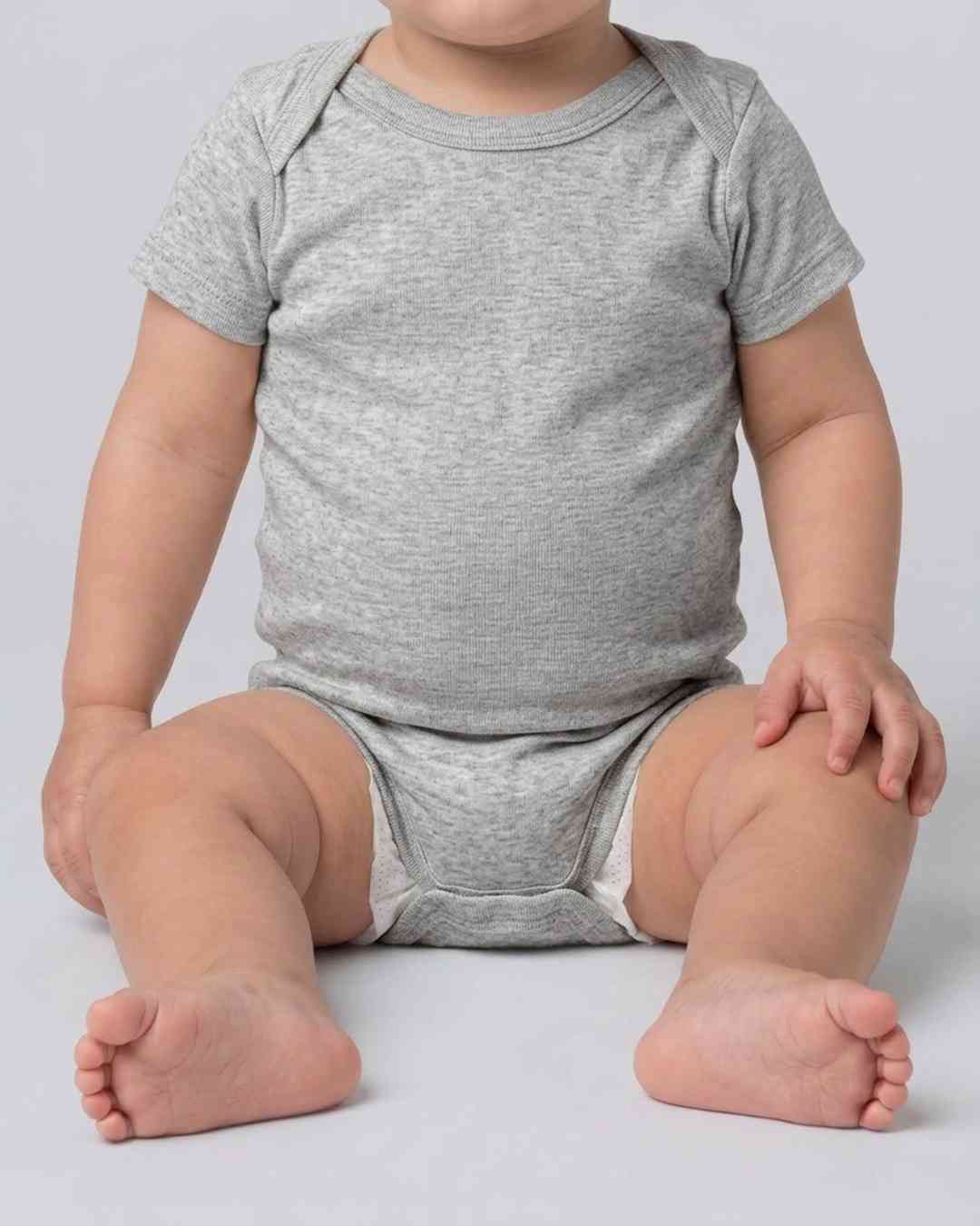Snowman Faces Infant Christmas Bodysuit photo 3