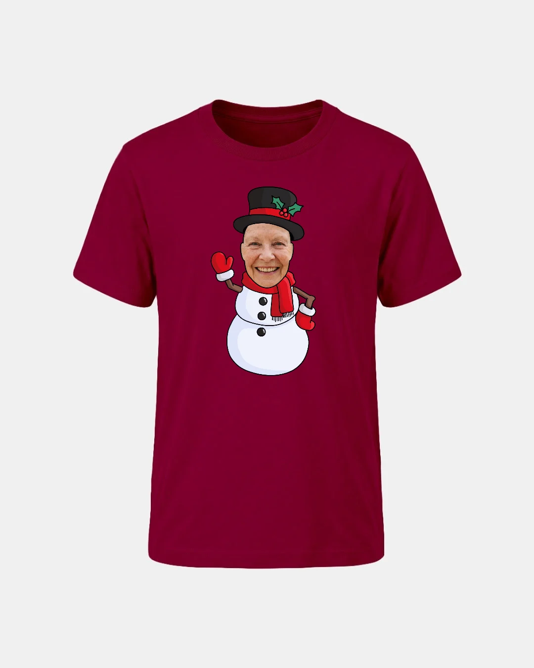 Snowman Adult Christmas T-shirt