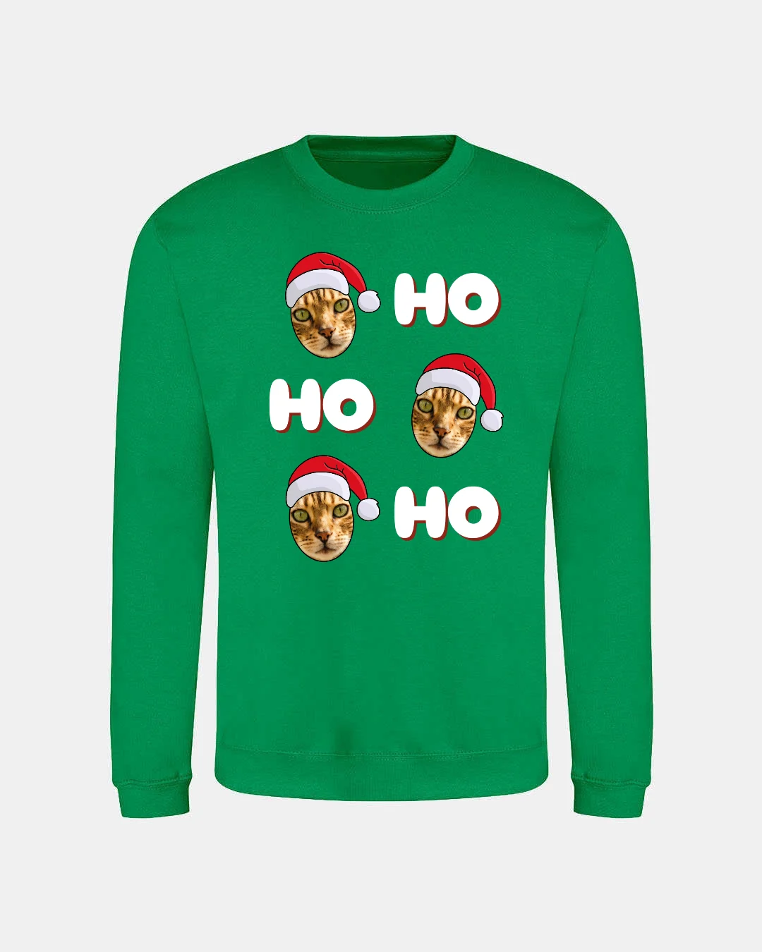 Ho Ho Ho Cats Adult Christmas Jumper