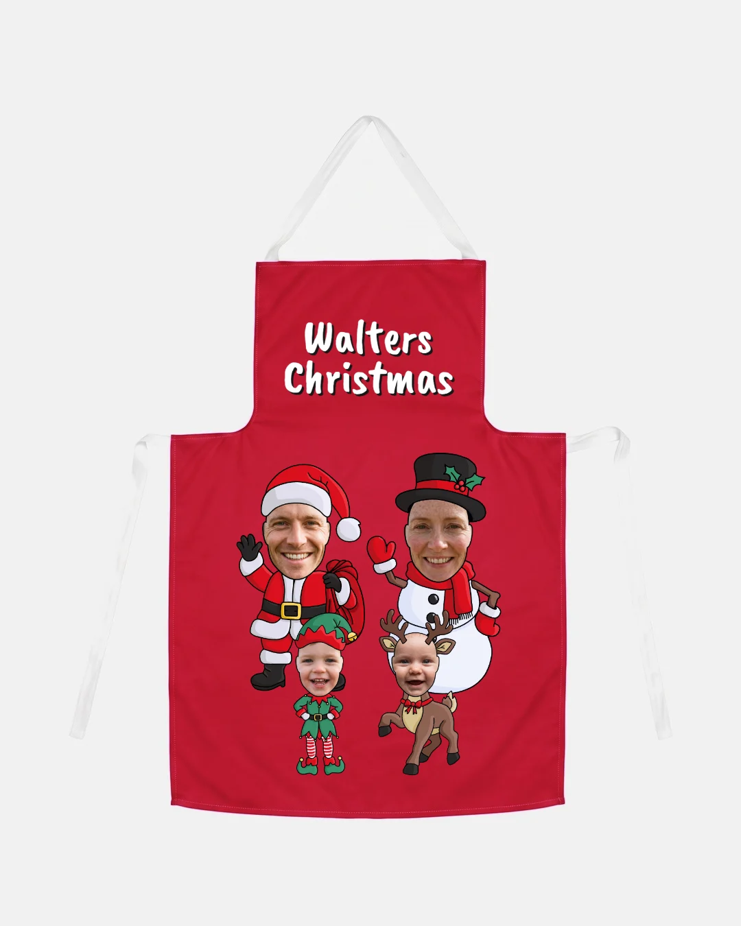 Family Christmas Apron
