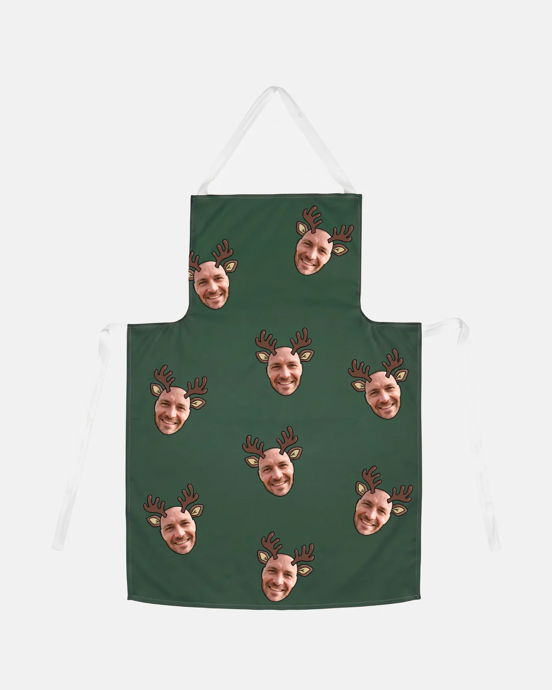 Reindeer Faces Christmas Apron