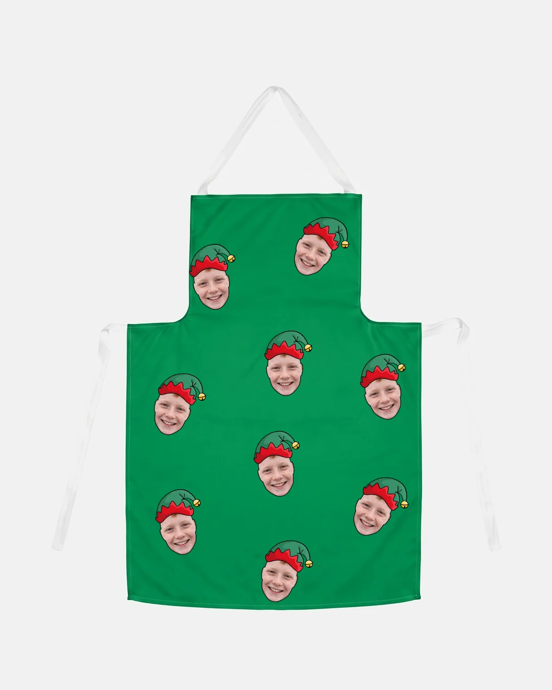 Elf Faces Christmas Apron