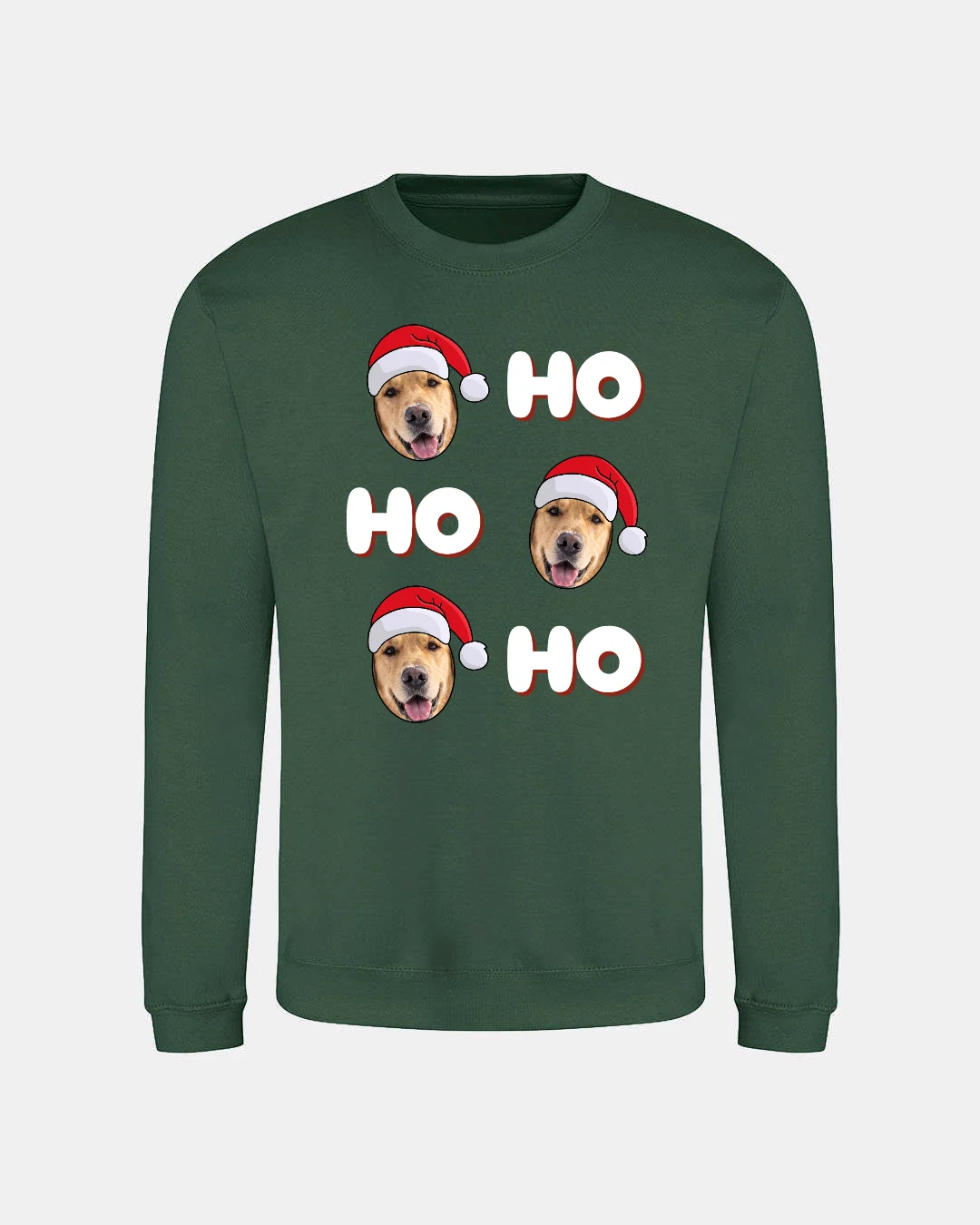 Ho Ho Ho Dogs Adult Christmas Jumper