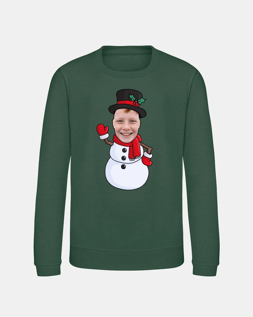 Snowman Kids’ Christmas Jumper
