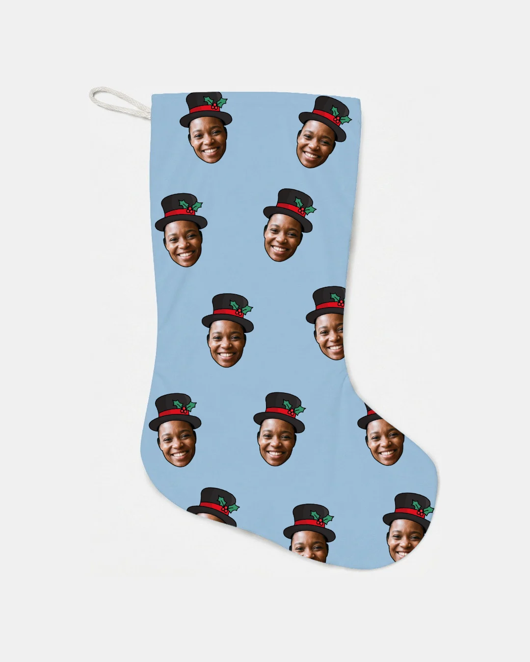 Snowman Faces Christmas Stocking