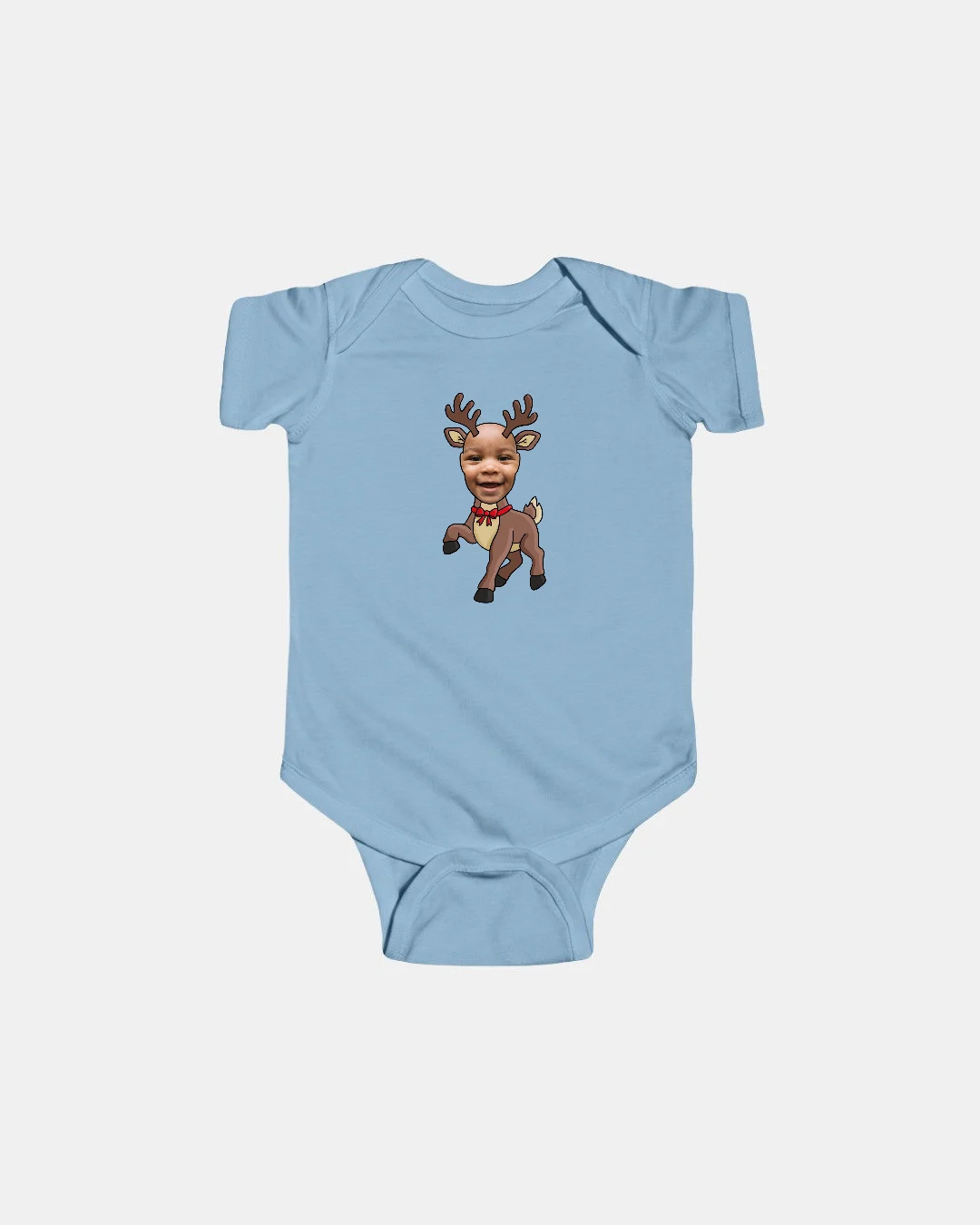 Reindeer Infant Christmas Bodysuit