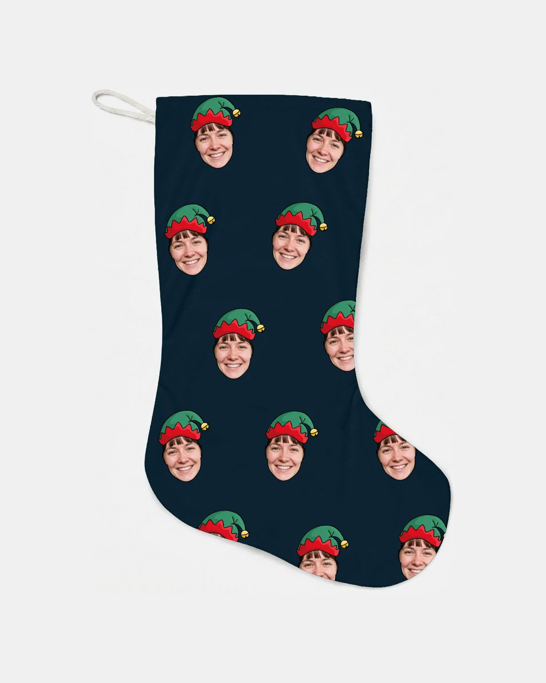 Elf Faces Christmas Stocking