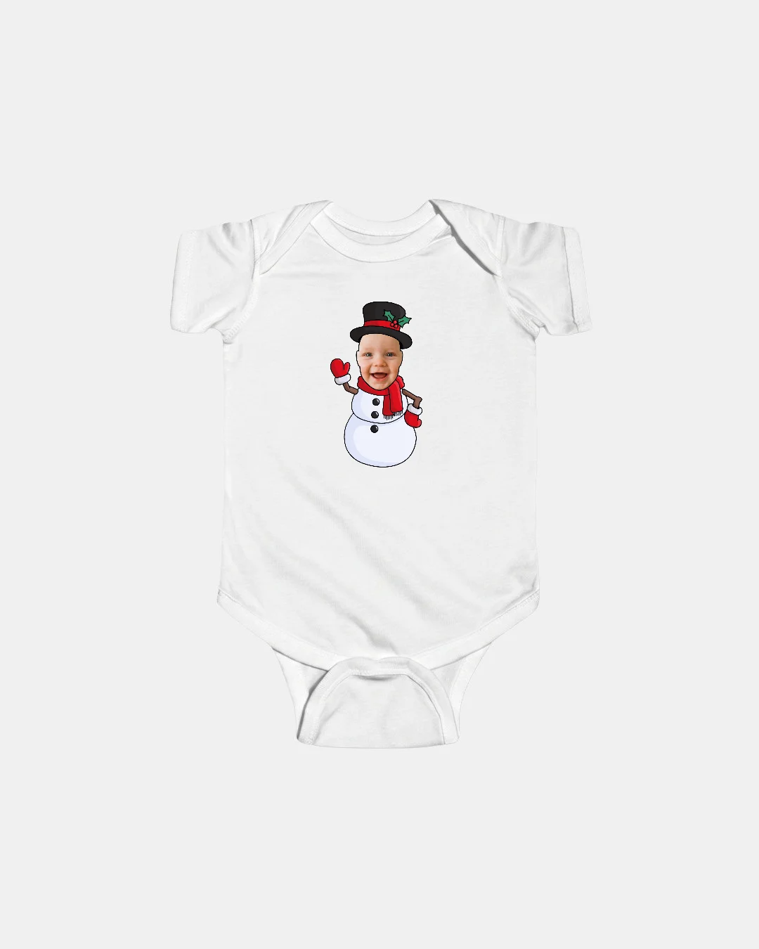 Snowman Infant Christmas Bodysuit