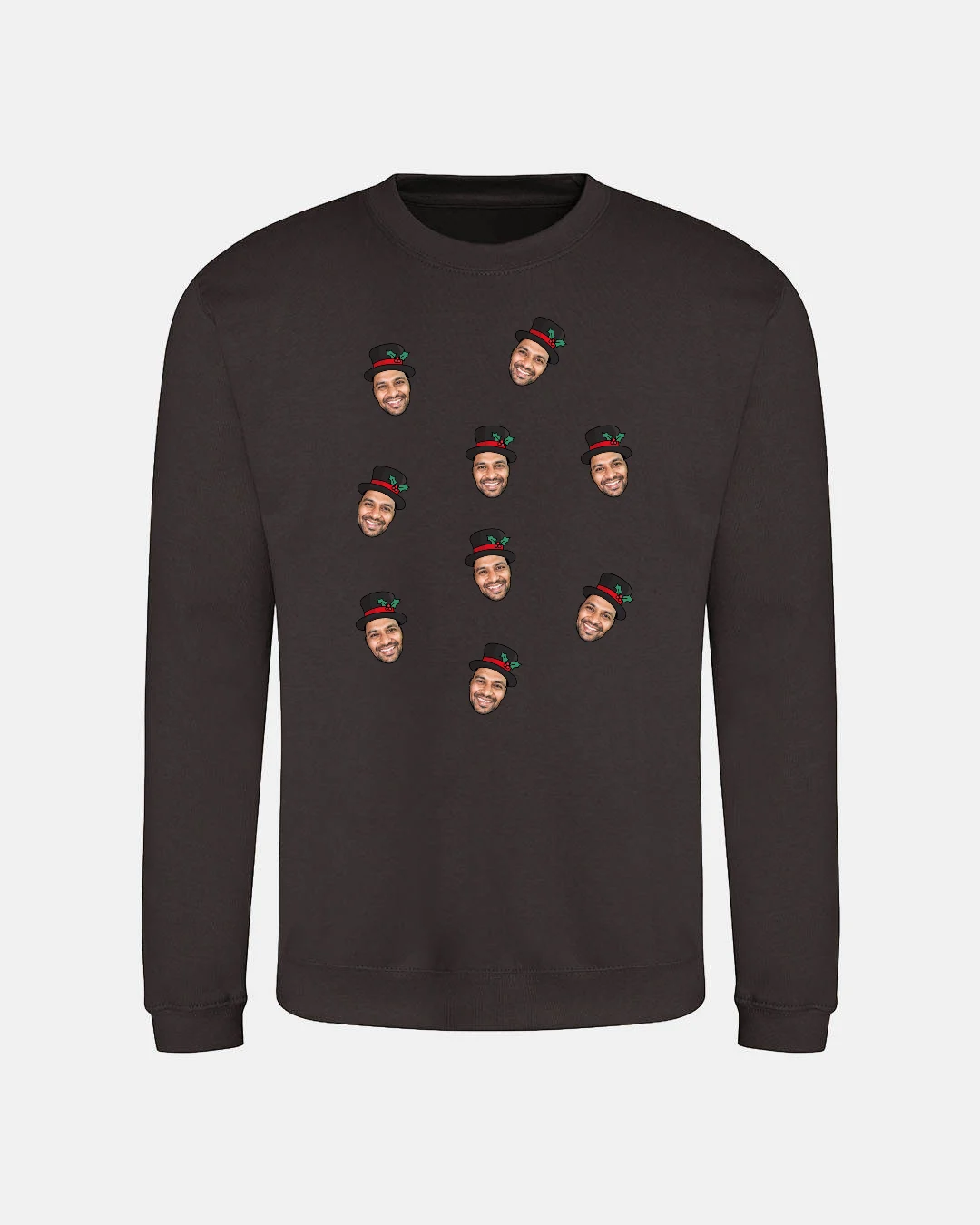 Snowman Faces Adult Christmas Jumper
