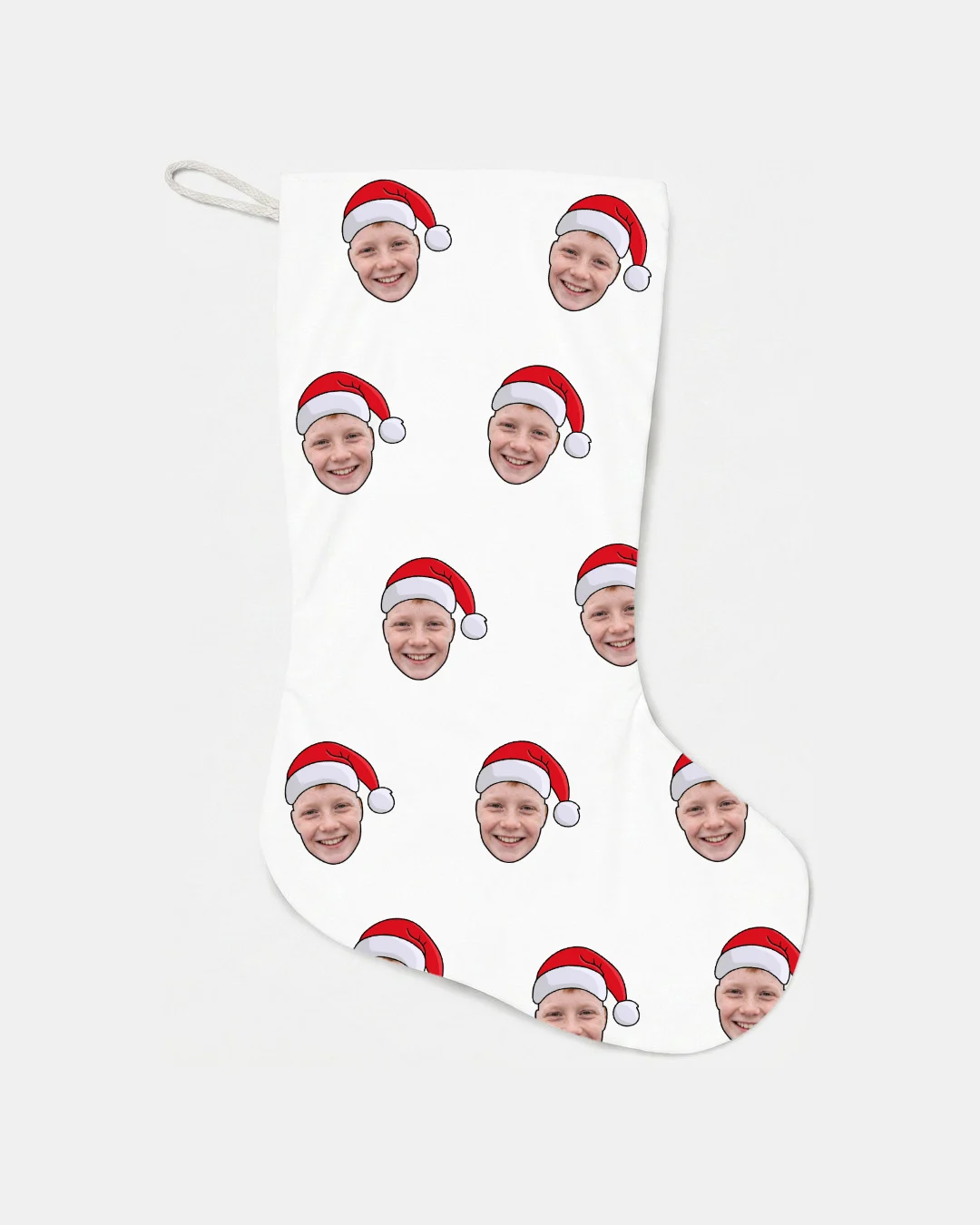 Santa Faces Christmas Stocking