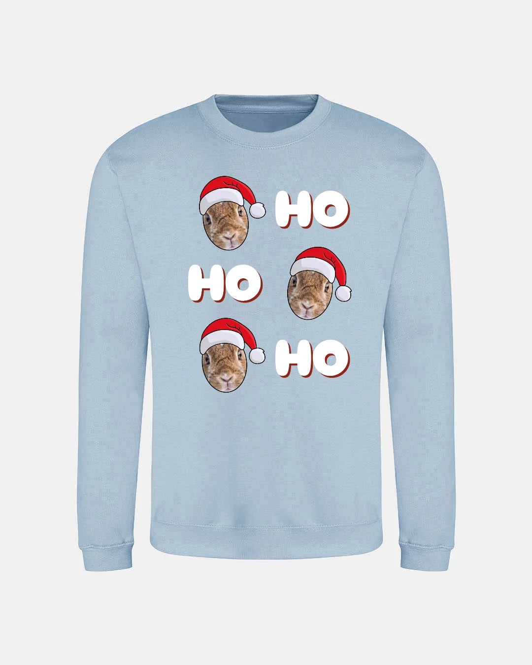 Ho Ho Ho Bunnies Adult Christmas Jumper