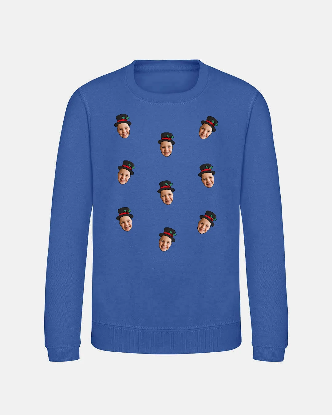 Snowman Faces Kids’ Christmas Jumper